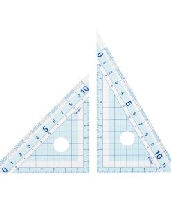 Raymay Study Mate Zero Edge Triangle Rulers